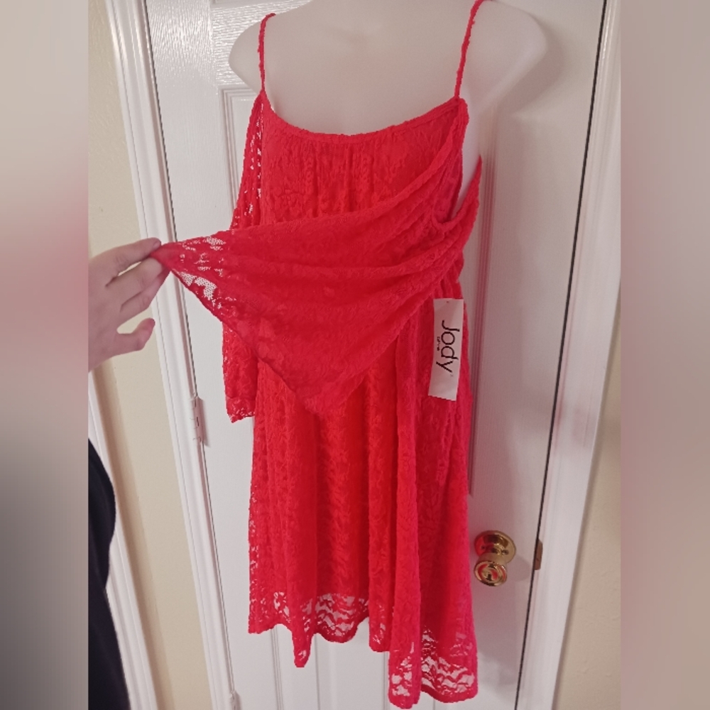 Jody Red Lace Dress